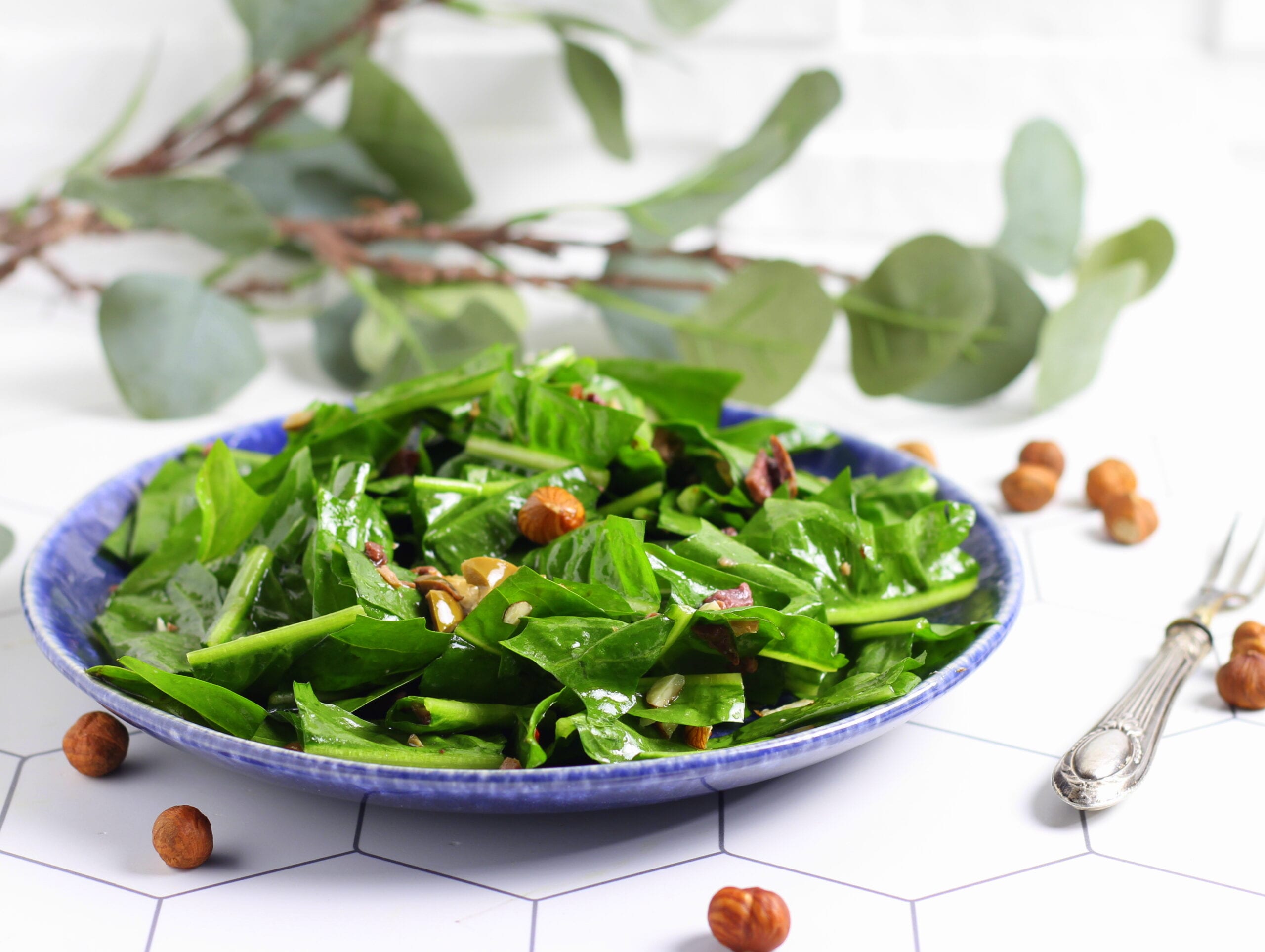 Catalonian Chicory with Hazelnuts and Olives
