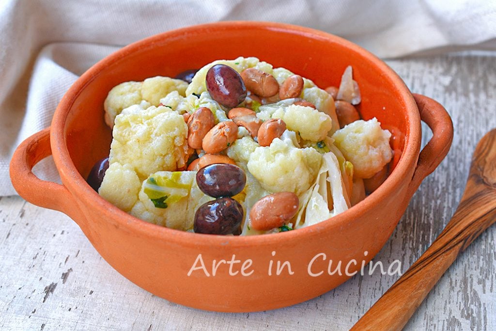 Cauliflower with Bean Salad