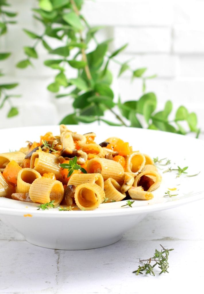 Half sleeves with pumpkin and honey mushrooms