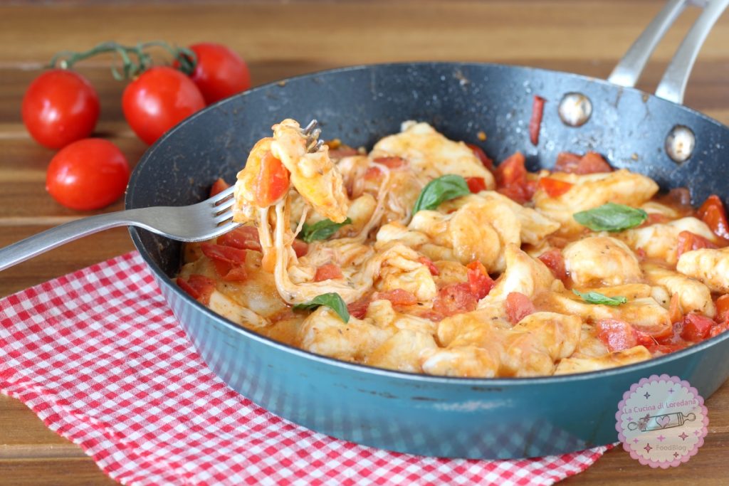 chicken alla pizzaiola with mozzarella