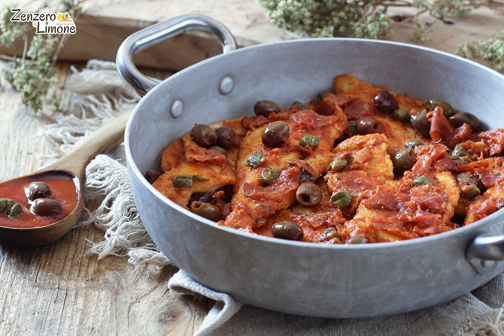 chicken breast with tomato and speck