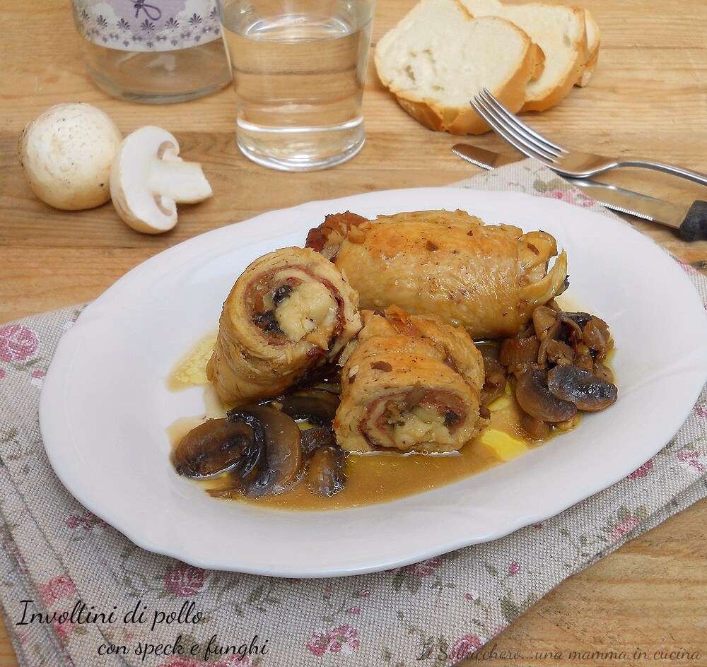 chicken rolls with speck