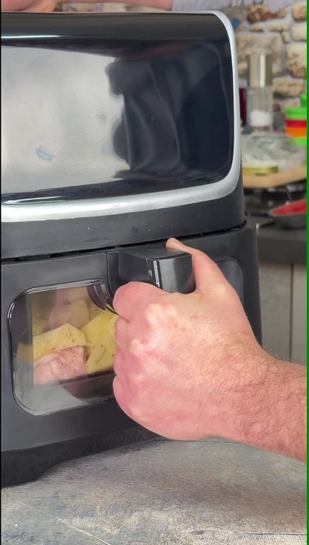 chicken with potatoes in air fryer