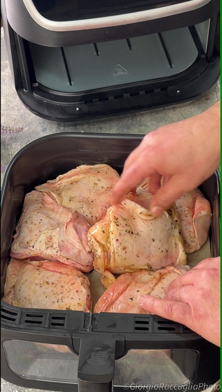 chicken with potatoes in air fryer
