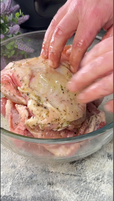 chicken with potatoes in air fryer