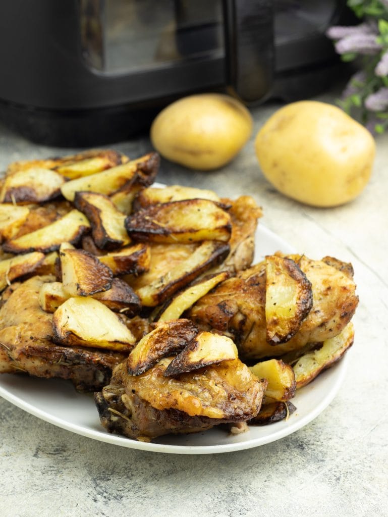 chicken with potatoes in air fryer