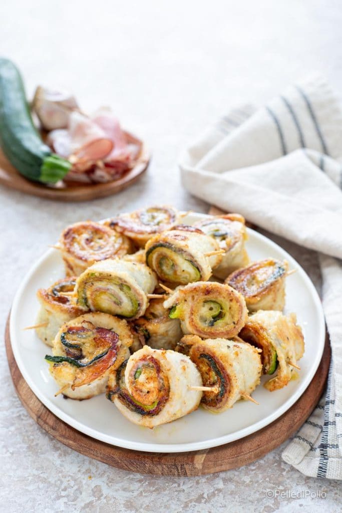 chicken pinwheels with zucchini