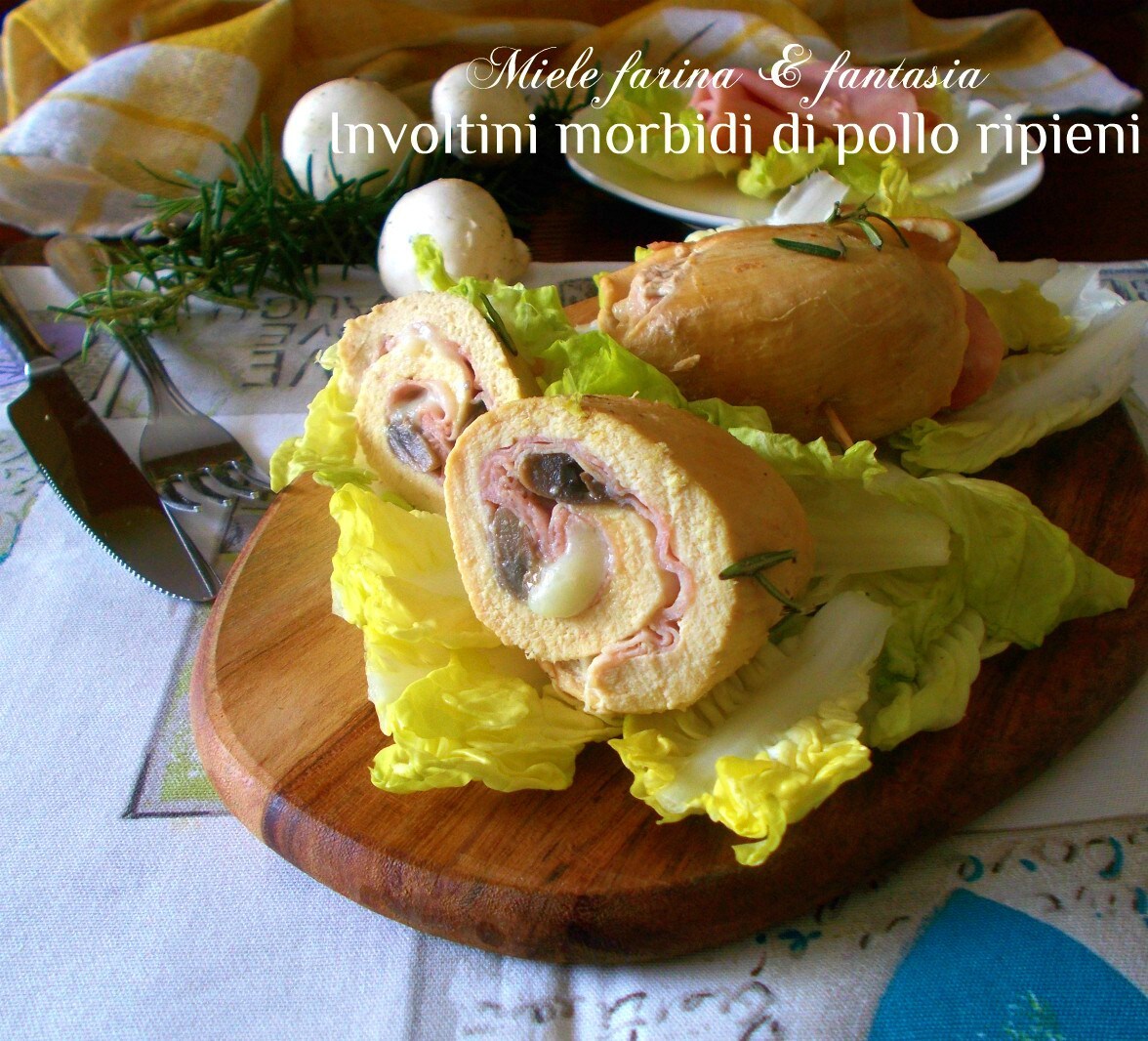 Soft Chicken Rolls with Filling