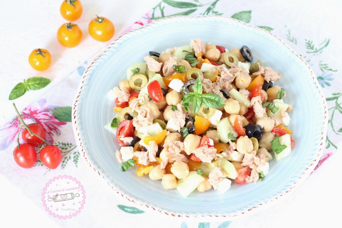 CHICKPEA SALAD WITH TUNA the perfect recipe for summer