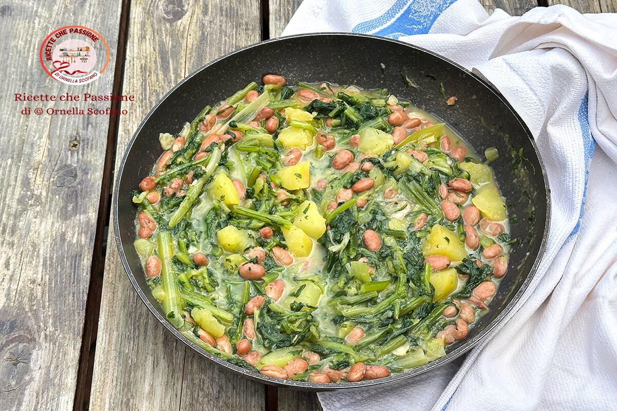 Chicory with Potatoes and Beans