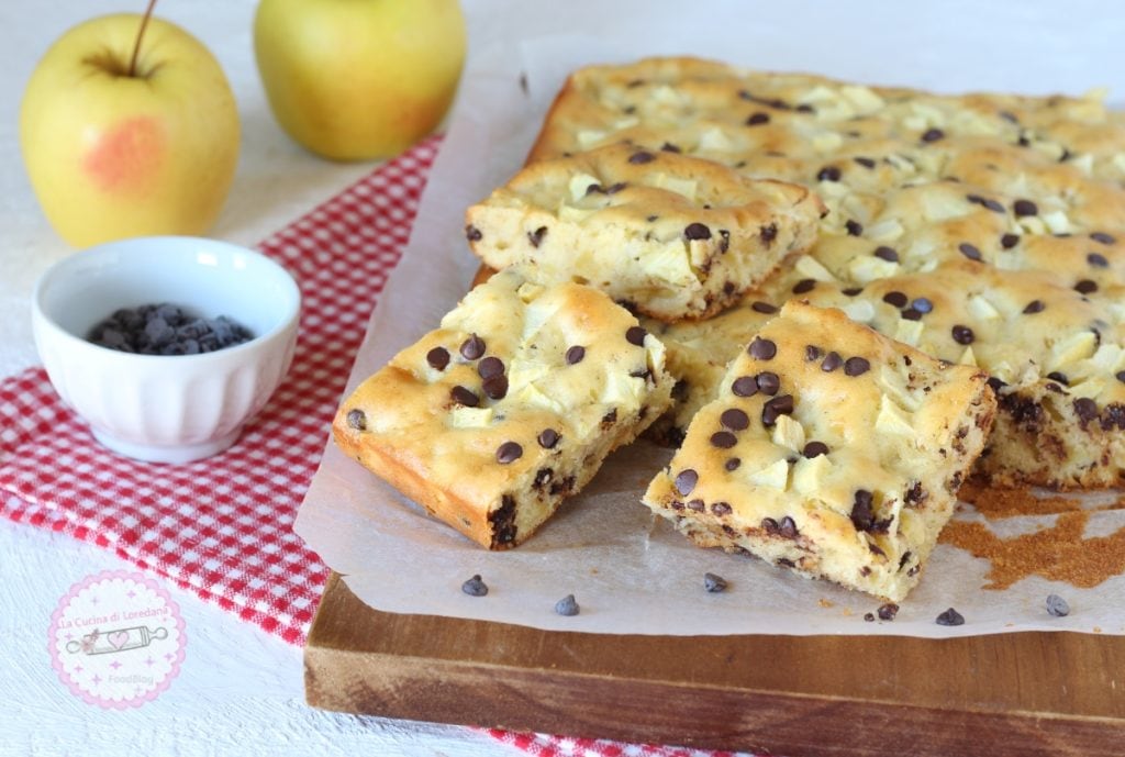 chocolate and apple squares