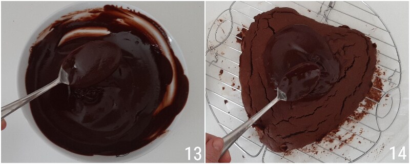 chocolate heart cake with glaze and hearts with plenty of dark chocolate recipe to use Easter eggs the kernel of corn 3 make glaze