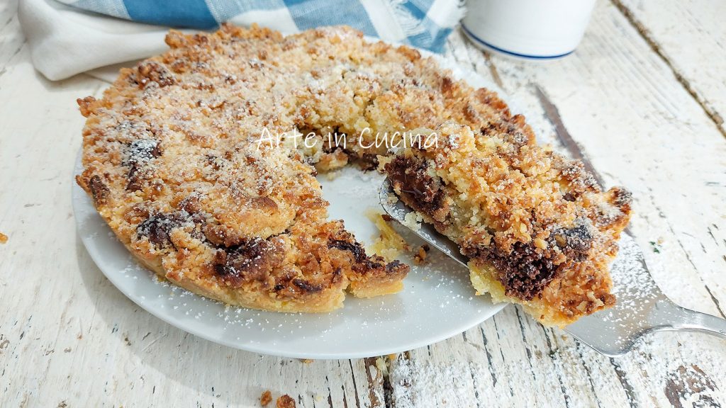 CHOCOLATE and NUTELLA CRUMBLE