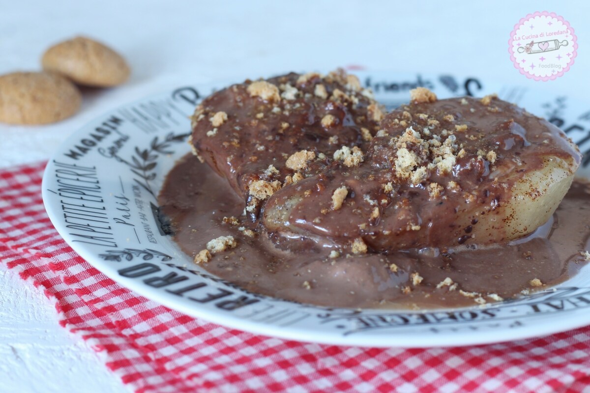 CHOCOLATE PEARS a simple and delicious dessert