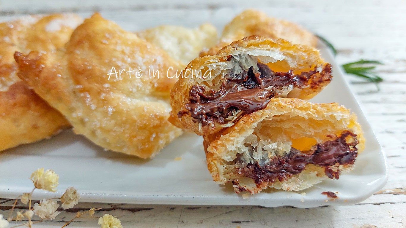 CHOCOLATE PUFF PASTRY PARCELS
