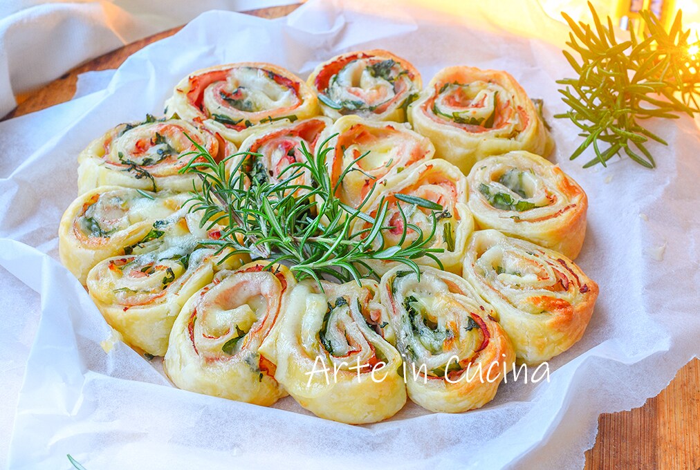 Christmas Wreath with Puff Pastry Christmas Centerpiece