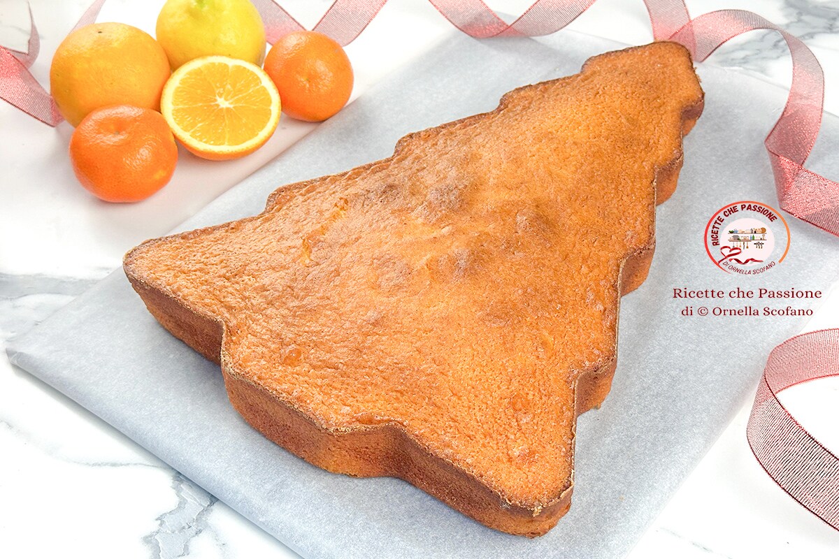 Christmas Tree Citrus Cake