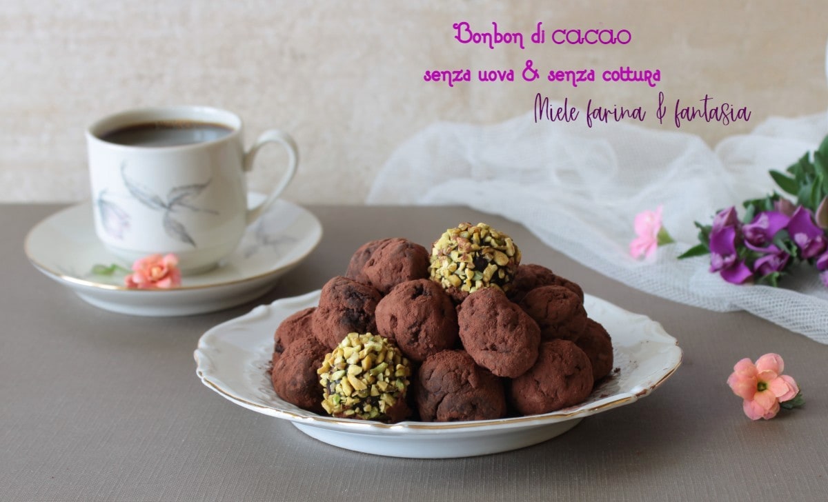 Cocoa Bonbons without Eggs and Butter. No-Bake Recipe