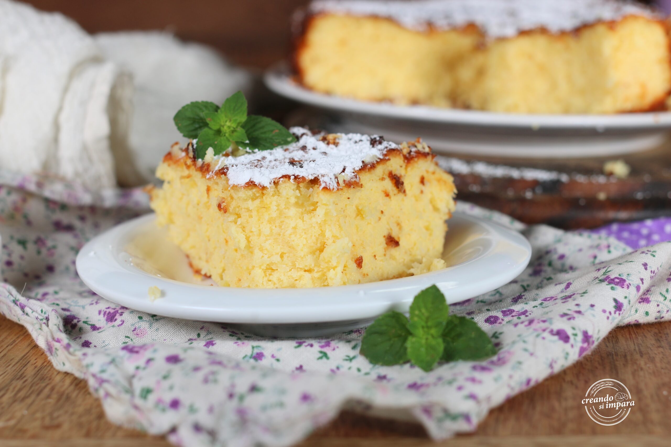 Coconut and Ricotta Cake without Flour