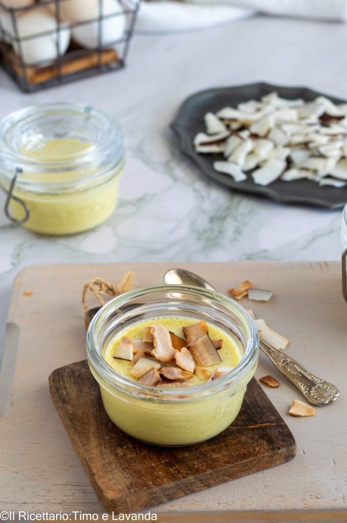 coconut flan sous-vide