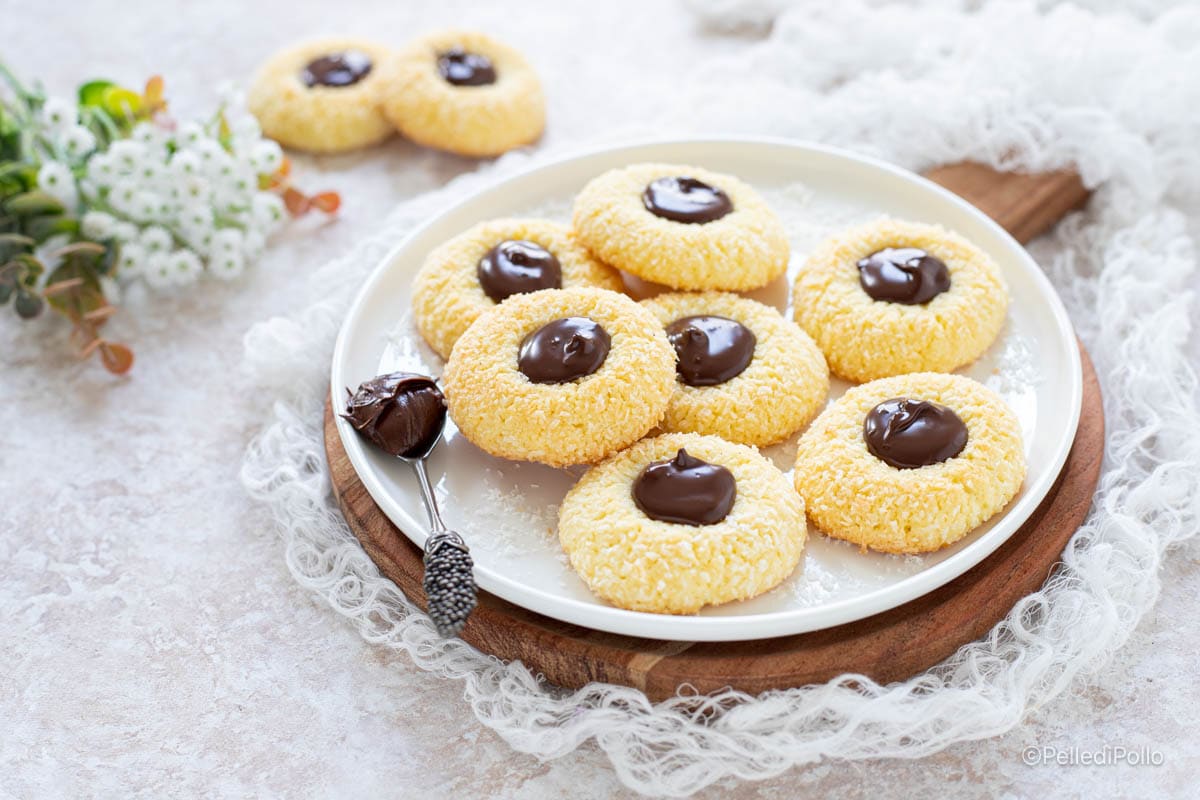 Coconut and Nutella Cookies