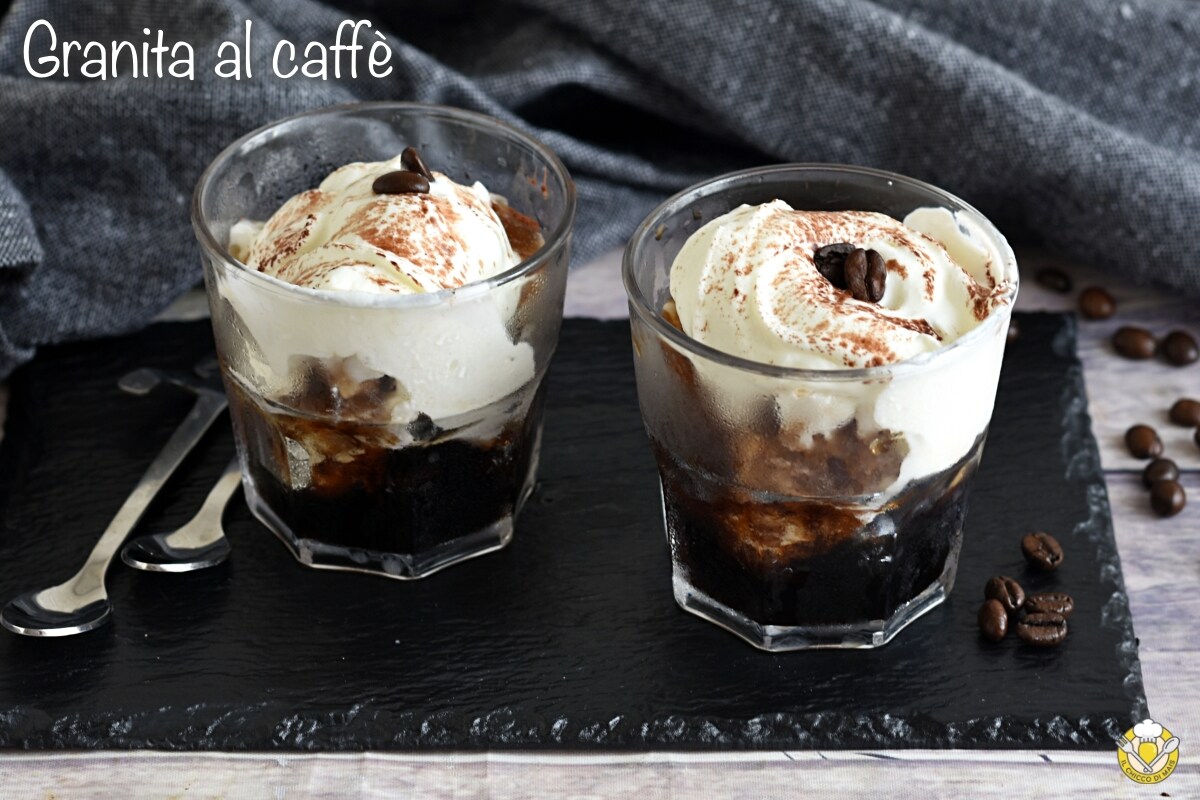 Coffee Granita with Cream