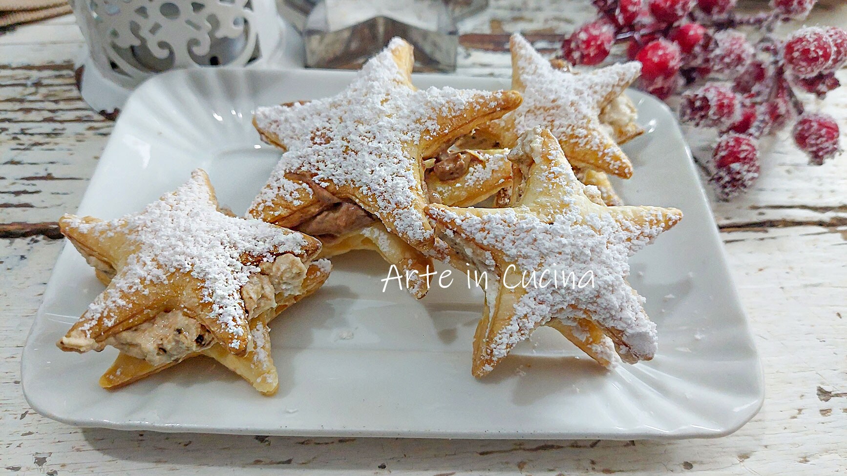 PUFF PASTRY STARS with coffee