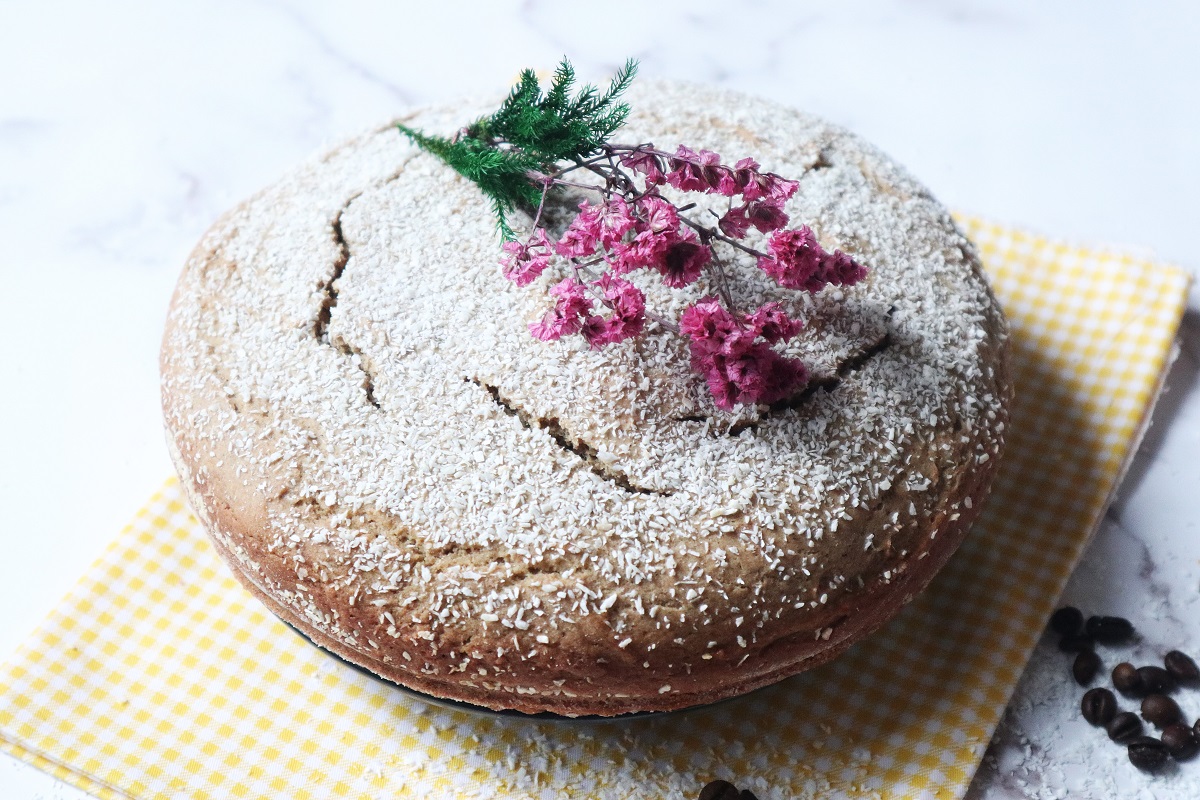 Coffee and Coconut Buckwheat Cake