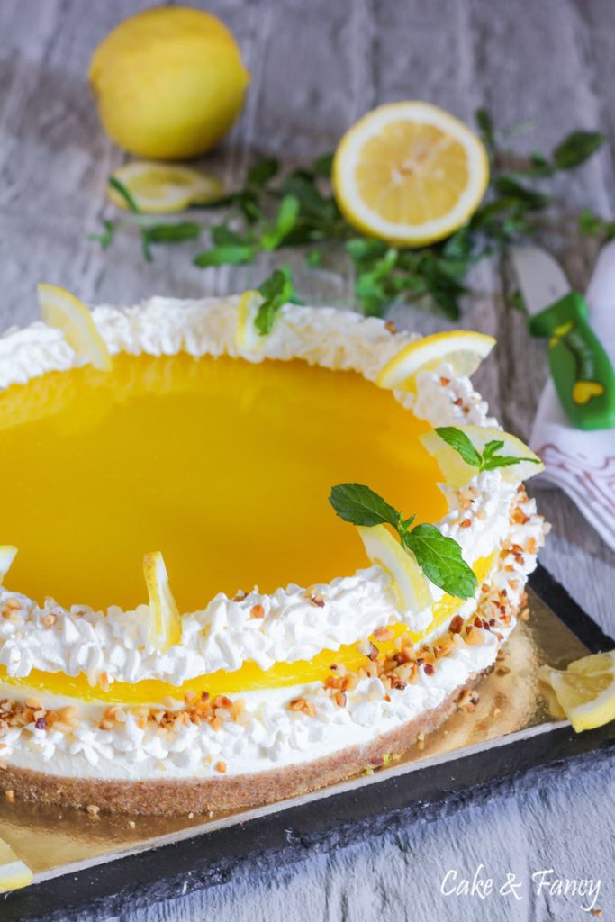 Cold lemon cake