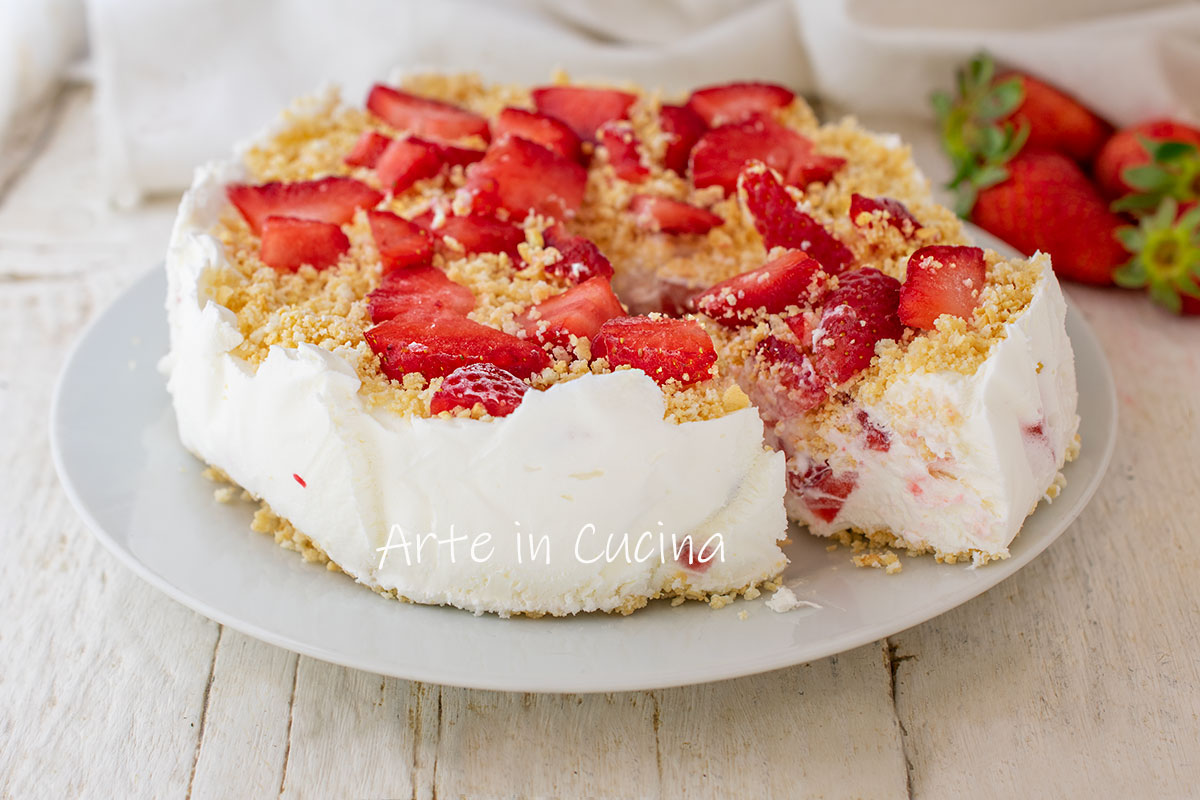 Cold Crumble with Strawberries