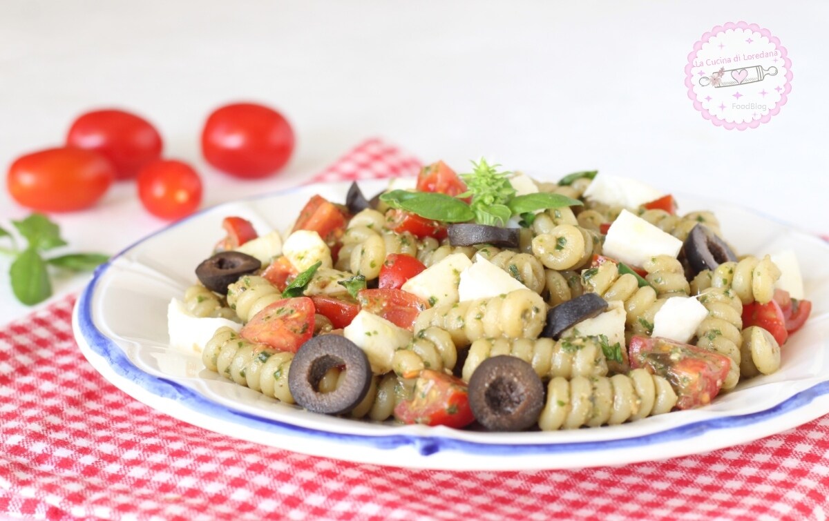 COLD PASTA WITH PESTO the perfect recipe for summer