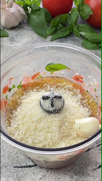cold pasta with Trapanese pesto