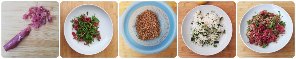 SPELT, BRESAOLA, AND ARUGULA SALAD