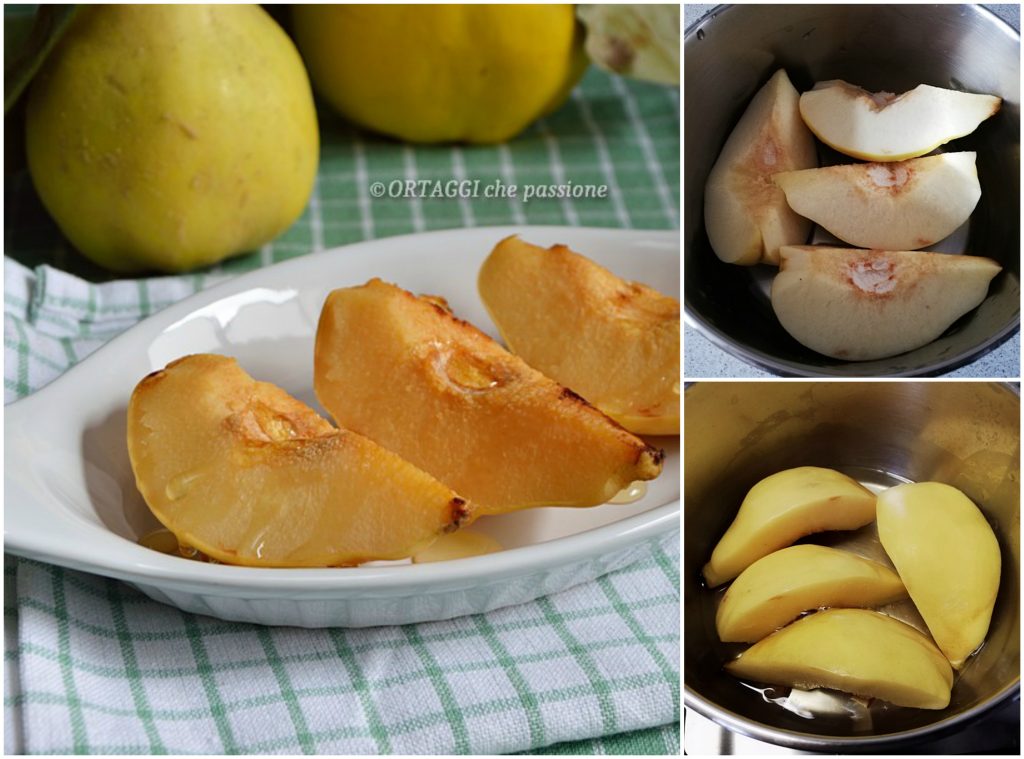 cooked quince in pan ORTAGGI che passione