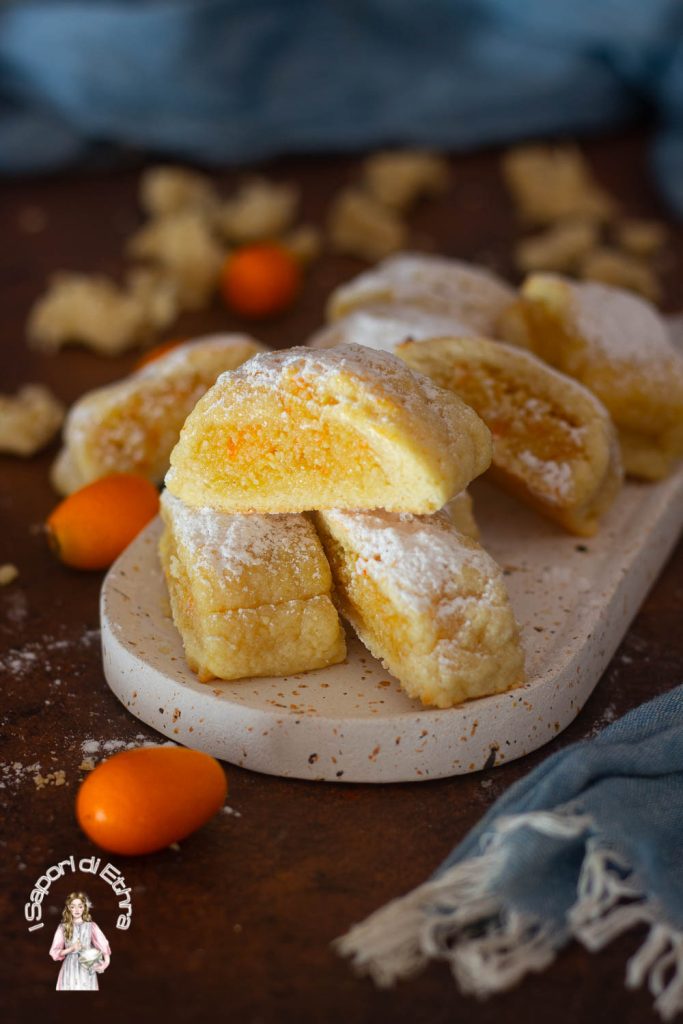 Soft Cookies Filled with Almonds and Mandarin