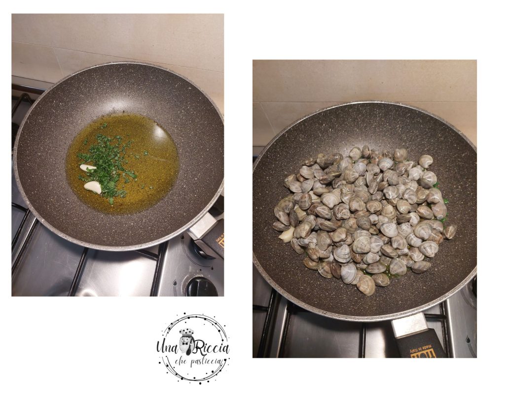 cooking clams pasta with clams