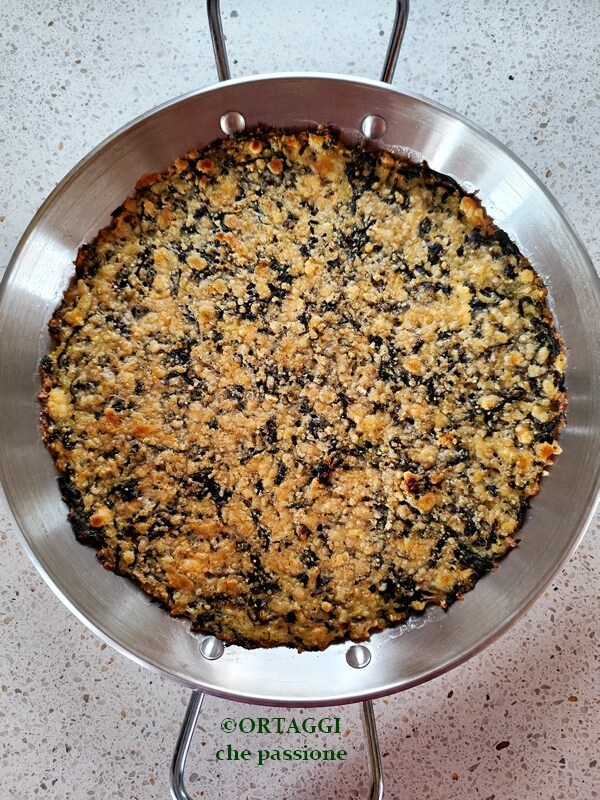 cooking millet and spinach bake