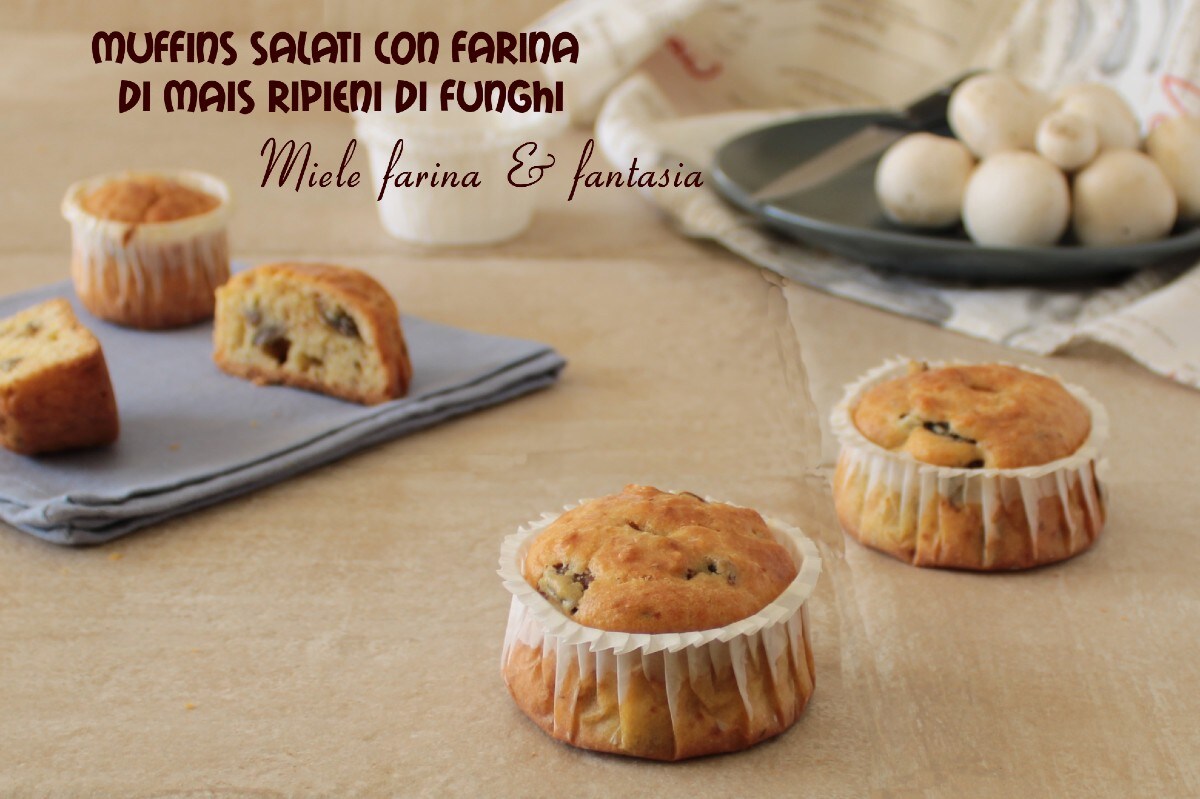 Cornmeal Muffins Stuffed with Mushrooms