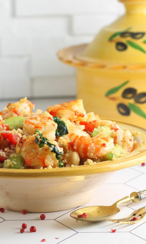 Couscous with Shrimp and Cherry Tomatoes