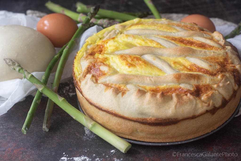 Asparagus Quiche with Ricotta and Mozzarella
