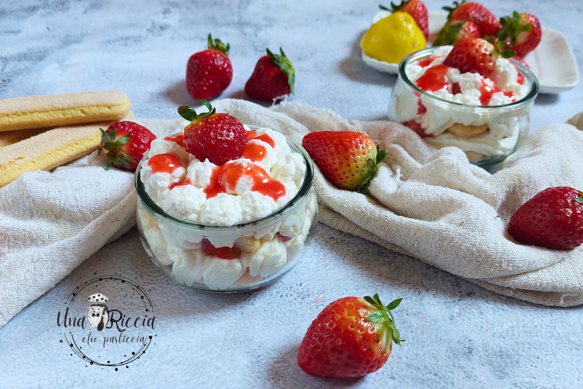 Cream and Strawberry Cup