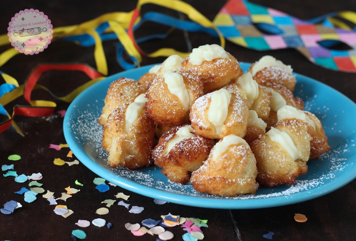 DELICIOUS AND SPECIAL CREAM-FILLED CASTAGNOLE