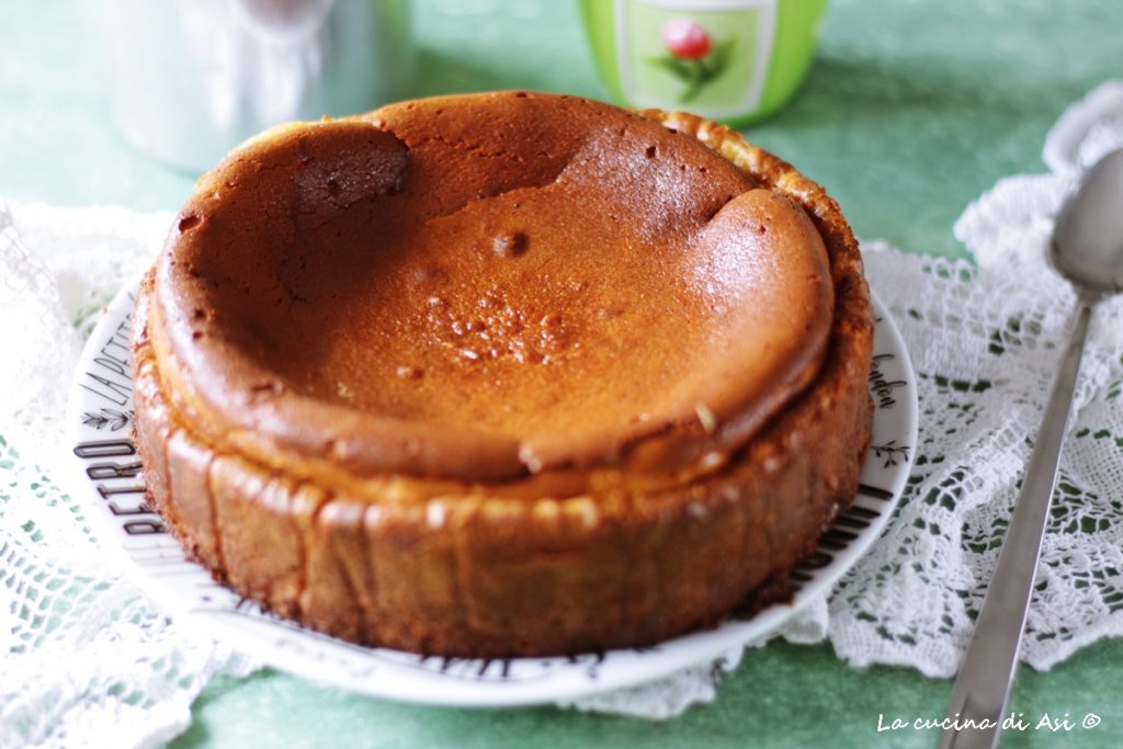 creamy easy Basque cheesecake san sebastian