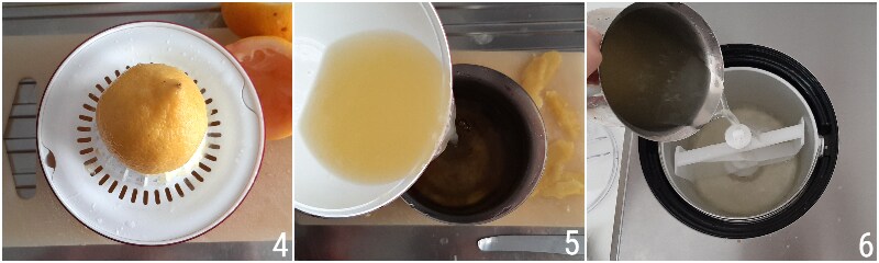 creamy lemon sorbet without egg whites Sicilian recipe with or without ice cream maker il chicco di mais 2 make mixture