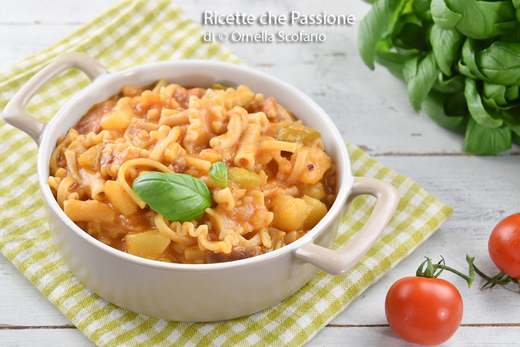 recipe creamy pasta with potatoes and zucchini