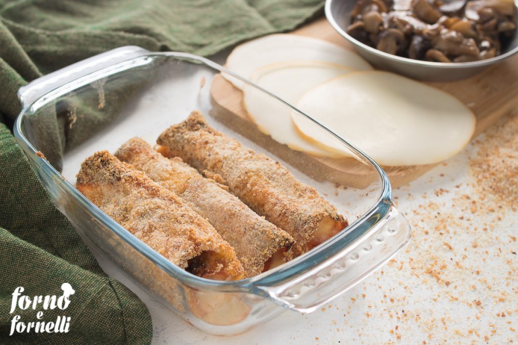 crispy and stringy baked ham rolls