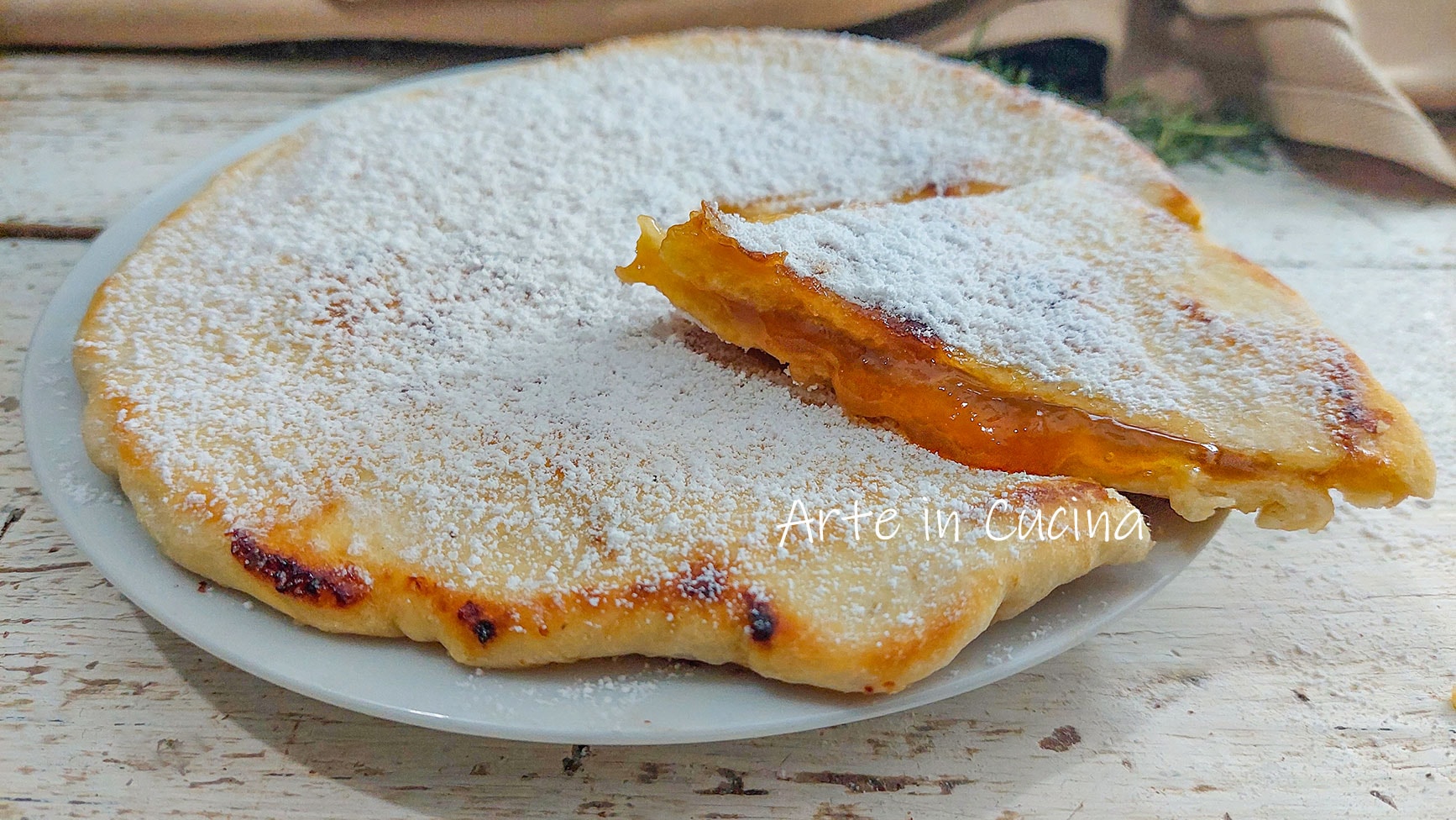 CRISPY JAM CAKE in a pan