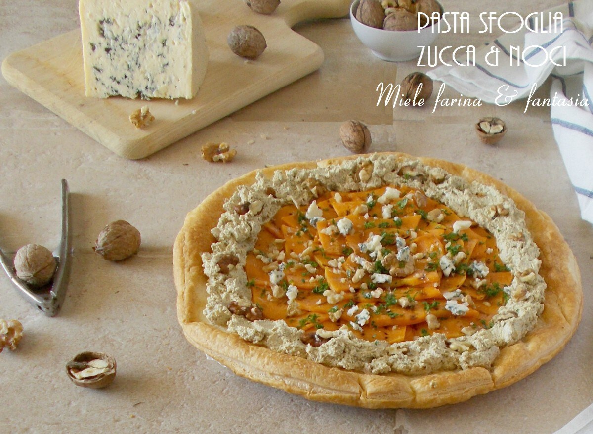 Crispy Puff Pastry with Pumpkin and Walnut Cream