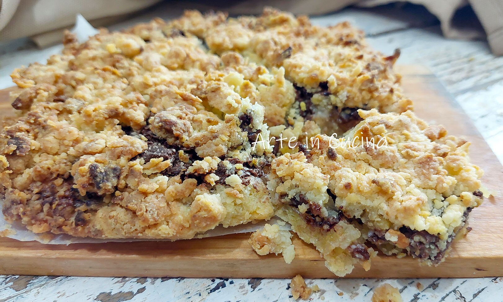 CRUMBLED NUTELLA AND MASCARPONE TART