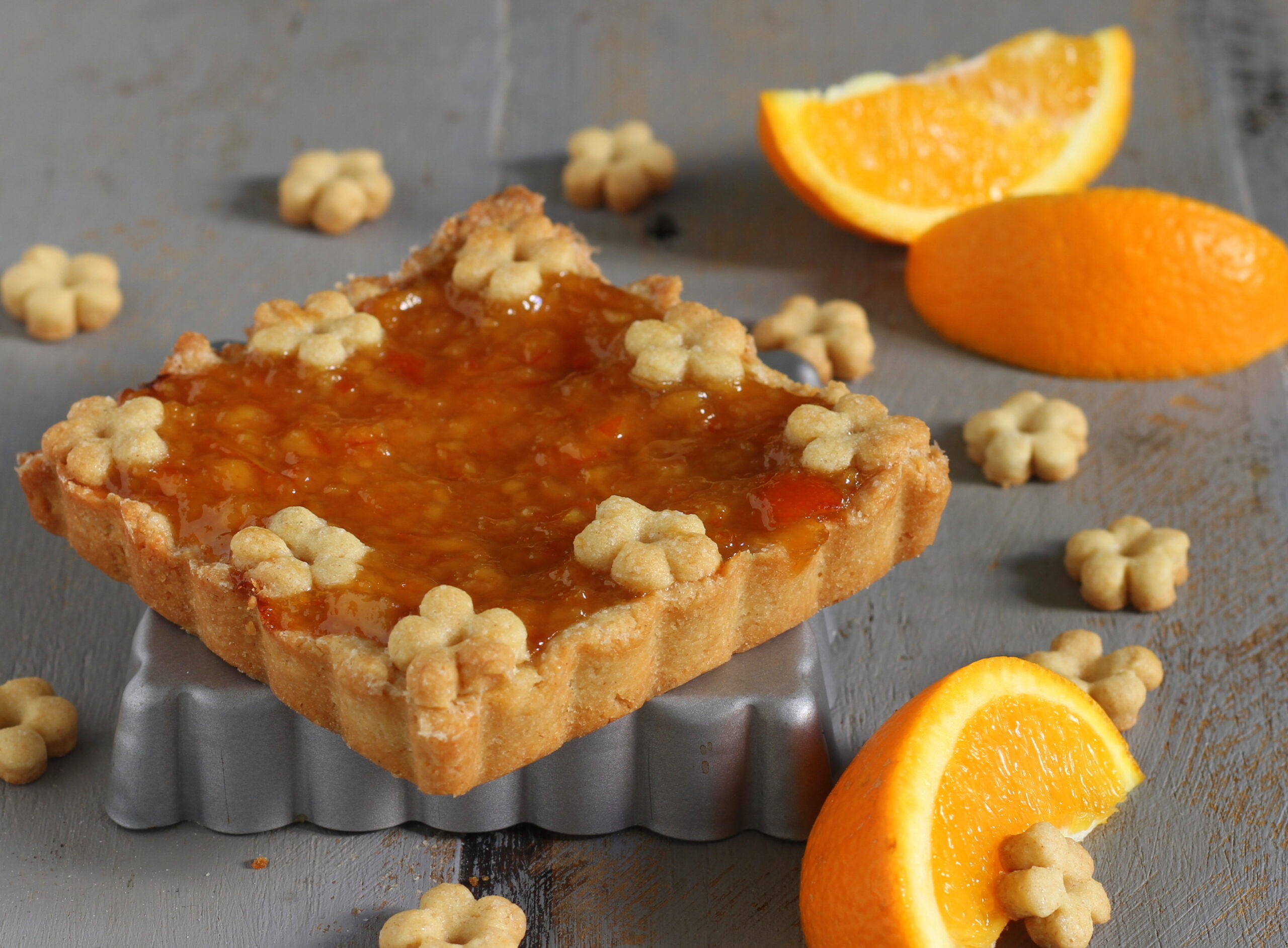 Oil Tart with Orange Jam